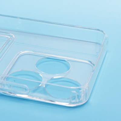 Чехол-накладка для Tecno Spark 10 4G (прозрачный) - SC276 с картхолдером