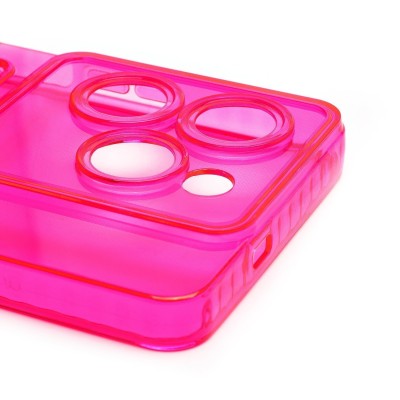 Чехол-накладка для Tecno Spark 20 Pro (розовый) - SC276 с картхолдером