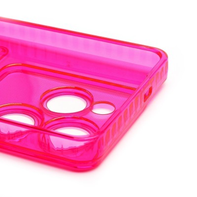 Чехол-накладка для Tecno Spark 20 Pro (розовый) - SC276 с картхолдером