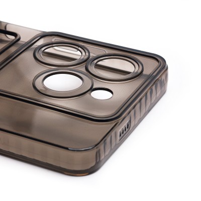 Чехол-накладка для Tecno Spark 20 (черный) - SC276 с картхолдером