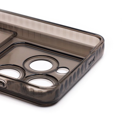 Чехол-накладка для Tecno Spark 20 (черный) - SC276 с картхолдером