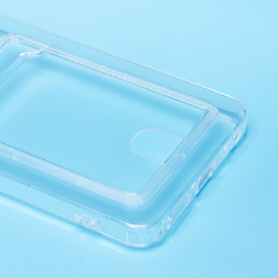 Чехол-накладка для Tecno Spark 20C (прозрачный) - SC276 с картхолдером