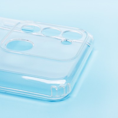 Чехол-накладка для Tecno Spark 8c (прозрачный) - SC276 с картхолдером