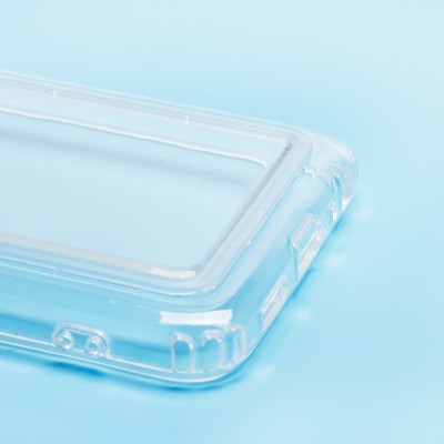 Чехол-накладка для Tecno Spark 8c (прозрачный) - SC276 с картхолдером