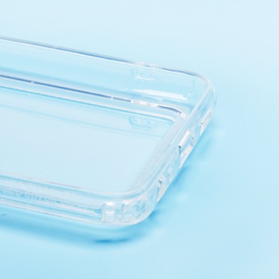 Чехол-накладка для Tecno Spark 8c (прозрачный) - SC276 с картхолдером