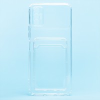 Чехол-накладка для Tecno Spark 8P (прозрачный) - SC276 с картхолдером