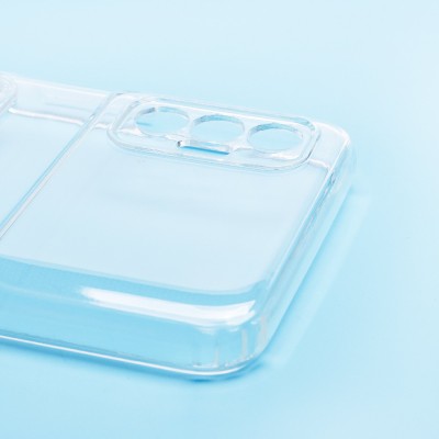 Чехол-накладка для Tecno Spark 8P (прозрачный) - SC276 с картхолдером