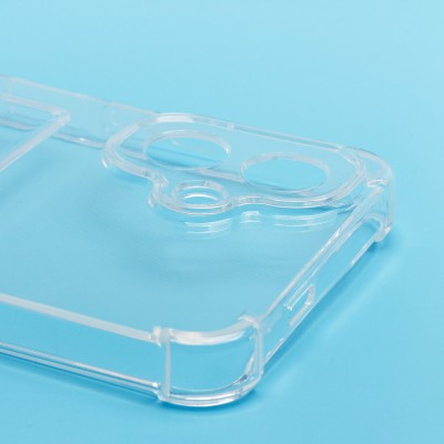 Чехол-накладка для Tecno Spark Go 2 (прозрачный) - SC276 с картхолдером