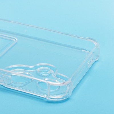 Чехол-накладка для Tecno Spark Go 2 (прозрачный) - SC276 с картхолдером