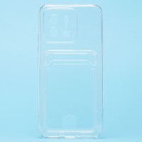 Чехол-накладка для Xiaomi 13 (прозрачный) - SC276 с картхолдером