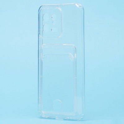 Чехол-накладка для Xiaomi 13 (прозрачный) - SC276 с картхолдером