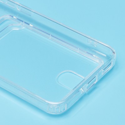 Чехол-накладка для Xiaomi 13 (прозрачный) - SC276 с картхолдером