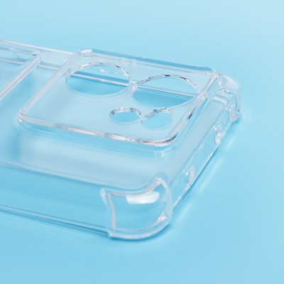 Чехол-накладка для Xiaomi 13T (прозрачный) - SC276 с картхолдером