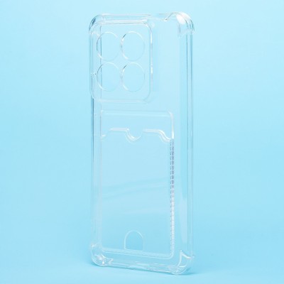 Чехол-накладка для Xiaomi 14 Pro (прозрачный) - SC276 с картхолдером Чехол-накладка для Xiaomi 14 Pro (прозрачный) - SC276 с картхолдером