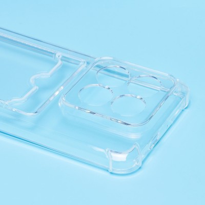 Чехол-накладка для Xiaomi 14 Pro (прозрачный) - SC276 с картхолдером Чехол-накладка для Xiaomi 14 Pro (прозрачный) - SC276 с картхолдером