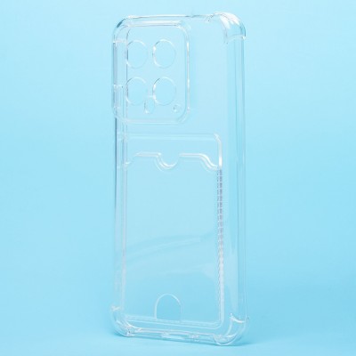 Чехол-накладка для Xiaomi 14 (прозрачный) - SC276 с картхолдером