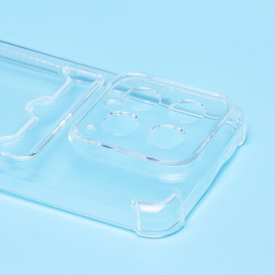 Чехол-накладка для Xiaomi 14 (прозрачный) - SC276 с картхолдером