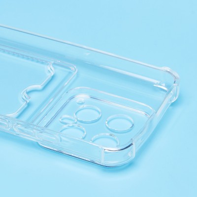 Чехол-накладка для Xiaomi 14 (прозрачный) - SC276 с картхолдером