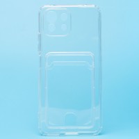 Чехол-накладка для Xiaomi Mi 11 Lite 5G (прозрачный) - SC276 с картхолдером