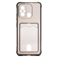 Чехол-накладка для Xiaomi Redmi 12C (черный) - SC276 с картхолдером