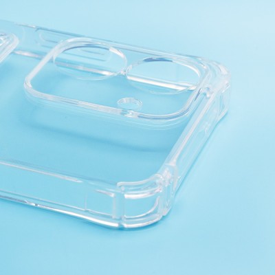 Чехол-накладка для Xiaomi Poco C65 (прозрачный) - SC276 с картхолдером