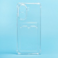 Чехол-накладка для Xiaomi Poco X7 Pro (прозрачный) - SC276 с картхолдером