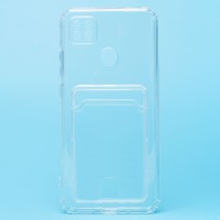 Чехол-накладка для Xiaomi Redmi 10A (прозрачный) - SC276 с картхолдером