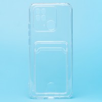 Чехол-накладка для Xiaomi Redmi 10C (прозрачный) - SC276 с картхолдером