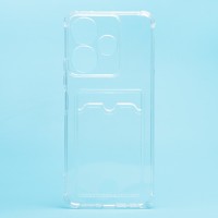 Чехол-накладка для Xiaomi Redmi 13 4G (прозрачный) - SC276 с картхолдером