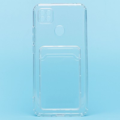 Чехол-накладка для Xiaomi Redmi 9C (прозрачный) - SC276 с картхолдером