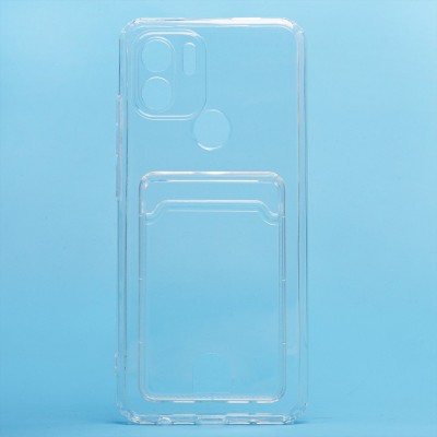Чехол-накладка для Xiaomi Poco C50 (прозрачный) - SC276 с картхолдером