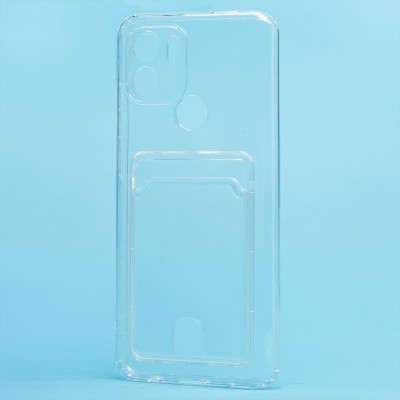 Чехол-накладка для Xiaomi Poco C50 (прозрачный) - SC276 с картхолдером