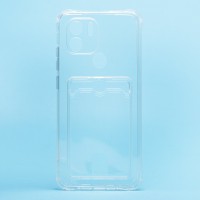 Чехол-накладка для Xiaomi Poco C51 (прозрачный) - SC276 с картхолдером