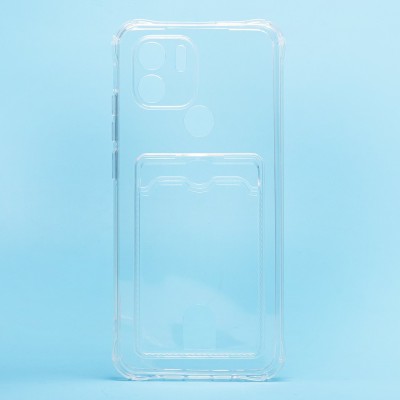 Чехол-накладка для Xiaomi Poco C51 (прозрачный) - SC276 с картхолдером