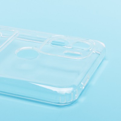 Чехол-накладка для Xiaomi Poco C51 (прозрачный) - SC276 с картхолдером