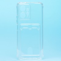 Чехол-накладка для Xiaomi Redmi Note 12 4G (прозрачный) - SC276 с картхолдером
