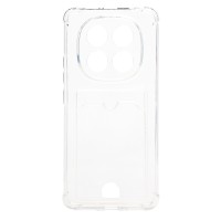 Чехол-накладка для Xiaomi Redmi Note 14 Pro 4G (прозрачный) - SC276 с картхолдером