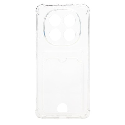 Чехол-накладка для Xiaomi Redmi Note 14 Pro 4G (прозрачный) - SC276 с картхолдером