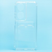 Чехол-накладка для Honor X7b 5G (прозрачный) - SC278 с картхолдером