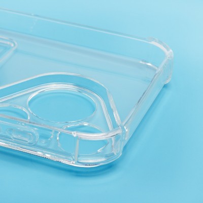 Чехол-накладка для Huawei Pura 70 Global (прозрачный) - SC278 с картхолдером