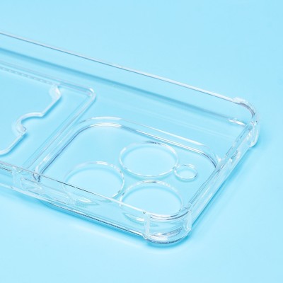 Чехол-накладка для Infinix Hot 40 Pro (прозрачный) - SC278 с картхолдером