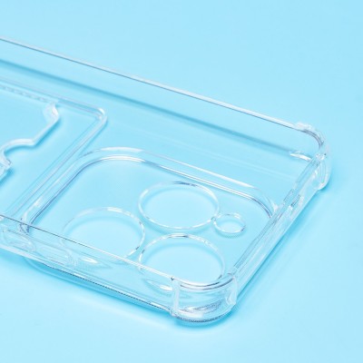 Чехол-накладка для Infinix Hot 40 (прозрачный) - SC278 с картхолдером Чехол-накладка для Infinix Hot 40 (прозрачный) - SC278 с картхолдером