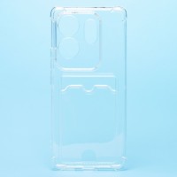 Чехол-накладка для Infinix Zero 30 4G (прозрачный) - SC278 с картхолдером