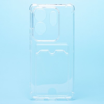 Чехол-накладка для Infinix Zero 30 4G (прозрачный) - SC278 с картхолдером Чехол-накладка для Infinix Zero 30 4G (прозрачный) - SC278 с картхолдером