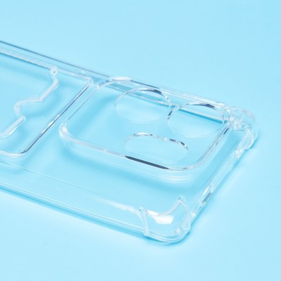 Чехол-накладка для Infinix Zero 30 4G (прозрачный) - SC278 с картхолдером