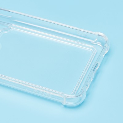 Чехол-накладка для Samsung Galaxy A22 4G/Galaxy M22 (прозрачный) - SC278 с картхолдером