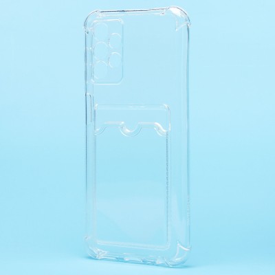 Чехол-накладка для Samsung A135 Galaxy A13 4G (прозрачный) - SC278 с картхолдером