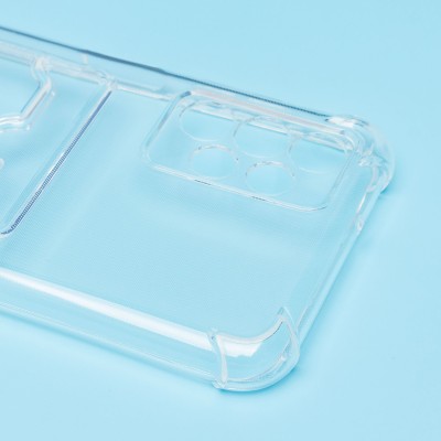 Чехол-накладка для Samsung A135 Galaxy A13 4G (прозрачный) - SC278 с картхолдером