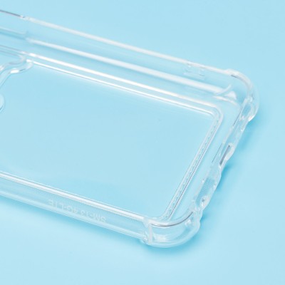 Чехол-накладка для Samsung A135 Galaxy A13 4G (прозрачный) - SC278 с картхолдером