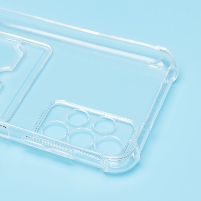 Чехол-накладка для Samsung A135 Galaxy A13 4G (прозрачный) - SC278 с картхолдером